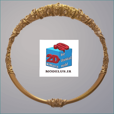 مدل قاب آینه دایره ی گل رز