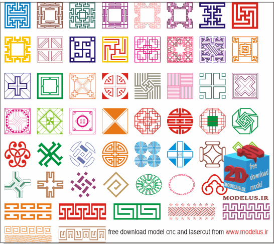 50kinds of classical pattern vector
