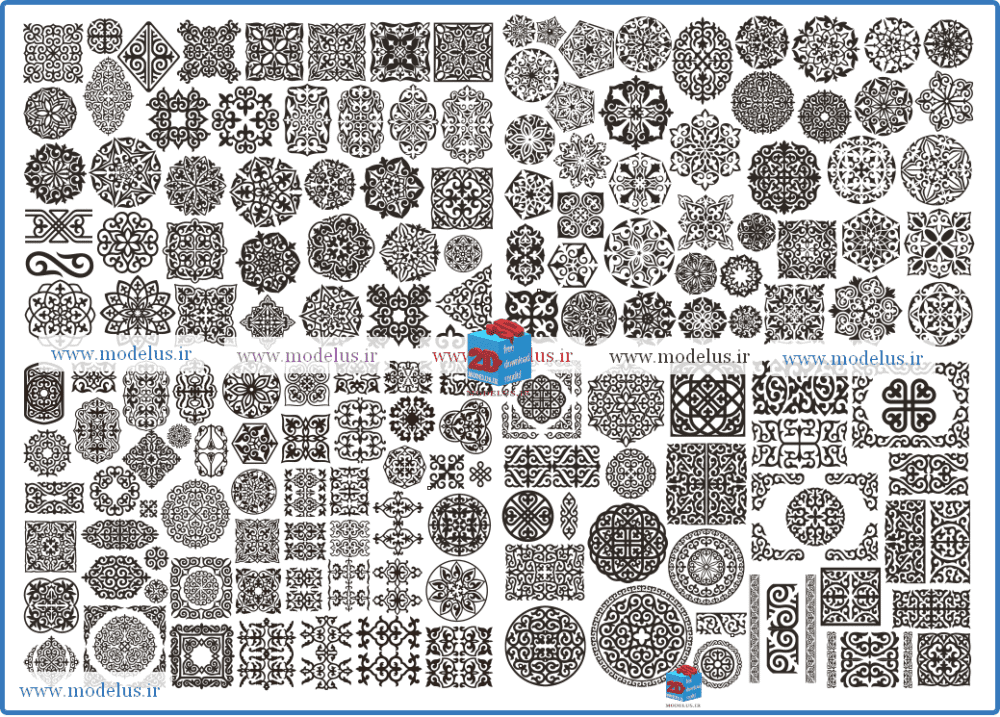 دانلود مجموعه جذابترین وکتور اورنومنت 1006