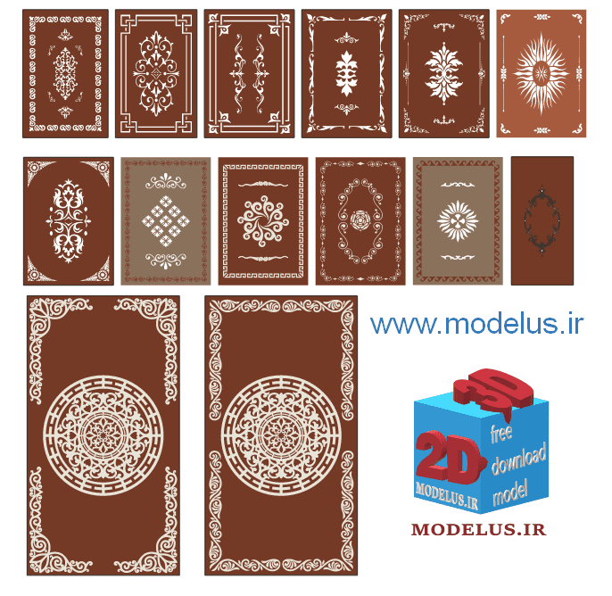 دانلود مجموعه طرح حکاکی و درب 1003