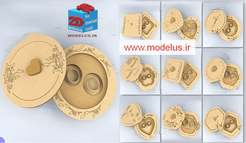 مجموعه 10 عددی فایل جعبه حلقه ازدواج 2026